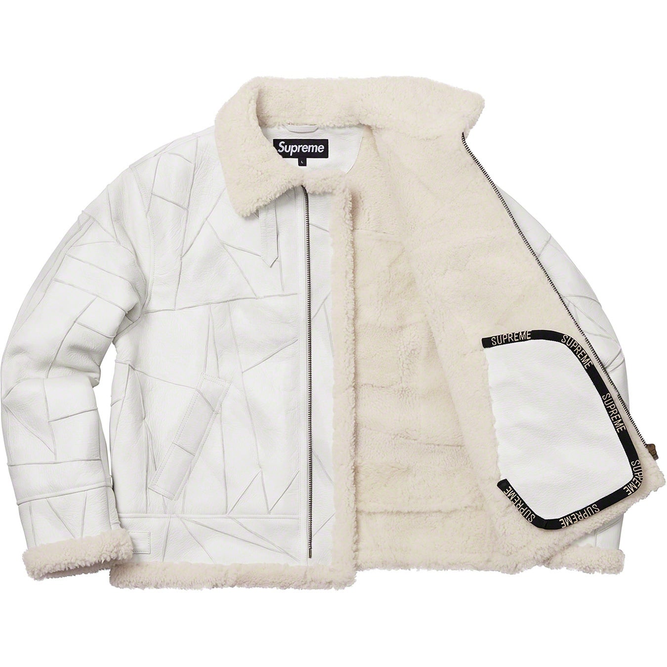 Patchwork Shearling B-3 Jacket view 5
